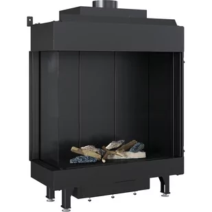 Kominek Gazowy Leo 76 / 62 Lewy Gaz Ziemny (Ng) ∅ 100/150 8,6 Kw - Wkłady kominkowe - miniaturka - grafika 1