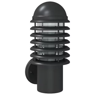 vidaXL Kinkiet zewnętrzny, czarny, stal nierdzewna - Lampy ogrodowe - miniaturka - grafika 1