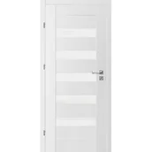 Drzwi wewnętrzne - Skrzydło drzwiowe 80L 5/5 biały bergamo 10 lewe - miniaturka - grafika 1