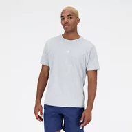 Koszulki męskie - Koszulka męska New Balance MT31504AG  szara - miniaturka - grafika 1