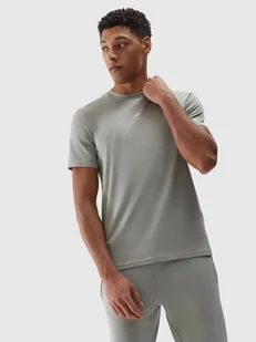 T-shirt gładki bawełniany męski 4F - Koszulki męskie - miniaturka - grafika 1