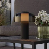 Lampy stojące - EGLO Lampa stołowa LED Ponente, Ø 16 cm, czarna, CCT, ściemniana - miniaturka - grafika 1