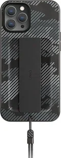 Uniq UNIQ etui Heldro iPhone 12 Pro Max 6,7" czarny moro/charcoal camo Antimicrobial - Etui i futerały do telefonów - miniaturka - grafika 1
