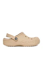 Klapki i japonki damskie - Crocs Klapki C-BAYA LINED CLOG 205969-2ZM Beżowy - miniaturka - grafika 1