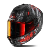 Kaski motocyklowe - Kask Integralny Shark Spartan RS Shaytan Mat Czarny/Antracyt/CzerwonyS - miniaturka - grafika 1