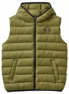 Kurtki i płaszcze dla chłopców - United Colors of Benetton Kamizelka 2TWDCJ007 Kurtka, Zielony Wojskowy 313, KL Dziecko, Verde Militare 313 - miniaturka - grafika 1