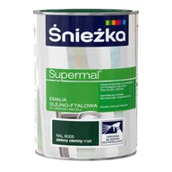 Emalie - Farba emaliowa olejno-ftalowa Supermal mat zielony ciemny RAL6005 0,8 l - miniaturka - grafika 1