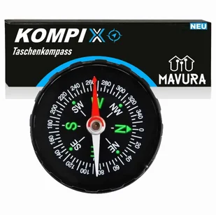 MAVURA KOMPIX Kompas Mini Outdoor Kompas Marszowy Kompas Samochodowy Kieszonkowy Kompas Rowerowy - Kompasy - miniaturka - grafika 1