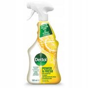 Dezynfekcja - Dettol Power & Fresh antybakteryjny spray do powierzchni Cytryna 500ml - miniaturka - grafika 1