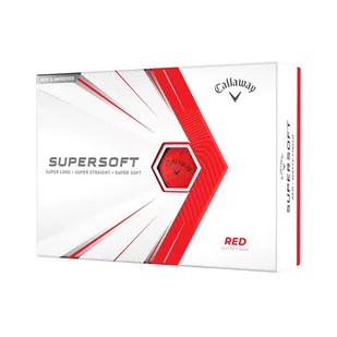 Matowe piłki golfowe CALLAWAY SUPERSOFT (czerwone) - Golf - miniaturka - grafika 1