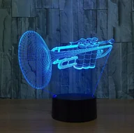 Lampy pozostałe - Lampka Na Biurko Trąbka Bluess 16 Kolorów Led Plexido - miniaturka - grafika 1