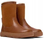 Kozaki damskie - Camper Kozaki Dziewczęce Brązowe Skórzane 33 Ż7b - miniaturka - grafika 1