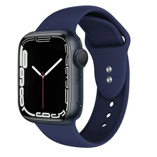 Apple Crong Pasek Crong Liquid Band do Watch 42/44 mm granatowy CRG-44LQB-MBL - Akcesoria do smartwatchy - miniaturka - grafika 1