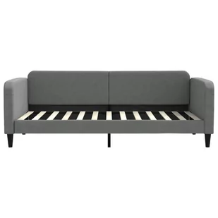 Sofa z funkcją spania, ciemnoszara, 90x200 cm, obita tkaniną Lumarko! - Łóżka Sofa z funkcją spania, ciemnoszara, 90x200 cm, obita tkaniną Lumarko! - Łóżka - miniaturka - grafika 4