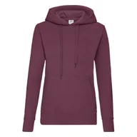 Bluzy damskie - Bluza damska z kapturem Hooded Sweat Fruit of the Loom - Burgund S - miniaturka - grafika 1