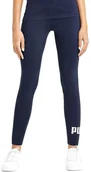 Legginsy - Legginsy damskie Puma Ess Logo r.XS Granatowe Dopasowane Treningowe Getry - miniaturka - grafika 1