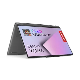 Lenovo Yoga 7 2-in-1 Gen 9 — komputer przenośny AI PC 14" WUXGA OLED (AMD Ryzen 5 8640HS, 16 GB RAM, 512GB SSD, Wi-Fi 6E, Win 11 Home) Szary, klawiatura QWERTY Hiszpański - Laptopy 2w1 - miniaturka - grafika 1