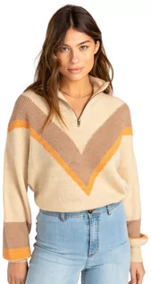 Swetry dla dziewczynek - Billabong FOREVER AGAIN ANTIQUE WHITE damski sweter projektant - S - grafika 1
