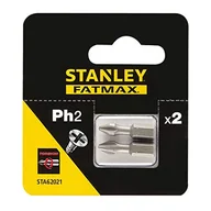 Akcesoria do elektronarzędzi - STANLEY Końcówki wkrętarskie 2szt - Philips Torsion PH2 STA62021-XJ - miniaturka - grafika 1