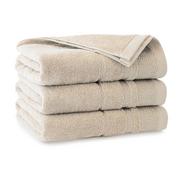 Ręczniki - Ręcznik z bawełny egipskiej Braga antibacterial beżowy 70 x 140 cm ZWOLTEX - miniaturka - grafika 1