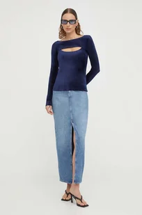 G-Star Raw longsleeve damski kolor niebieski - Bluzki damskie - miniaturka - grafika 1