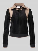 Bluzki damskie - Bluzka rozpinana o kroju slim fit z zamkiem błyskawicznym model ‘ADRIANO’ - miniaturka - grafika 1