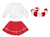 Dresy i komplety dla dziewczynek - ZESTAW NARODOWY BIAŁO-CZERWONY 134-140 3el - miniaturka - grafika 1