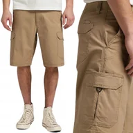 Spodenki męskie - Lee Xm Crossroad Cargo Short Nomad Luźne Beżowe Krótkie Spodenki Szorty W32 - miniaturka - grafika 1