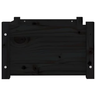 Lumarko Legowisko dla psa, czarne, 55,5x45,5x28 cm, lite drewno sosnowe! - Legowiska dla psów - miniaturka - grafika 7