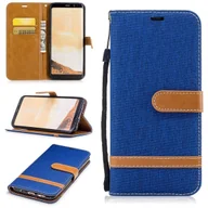 Etui i futerały do telefonów - Etui na telefon Samsung Galaxy S8+ PLus Jeans Cover Niebieskie etui ochronne na telefon komórkowy - miniaturka - grafika 1