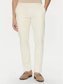 Garnitury - BOSS Spodnie garniturowe C-Genius 50539970 Écru Slim Fit - miniaturka - grafika 1