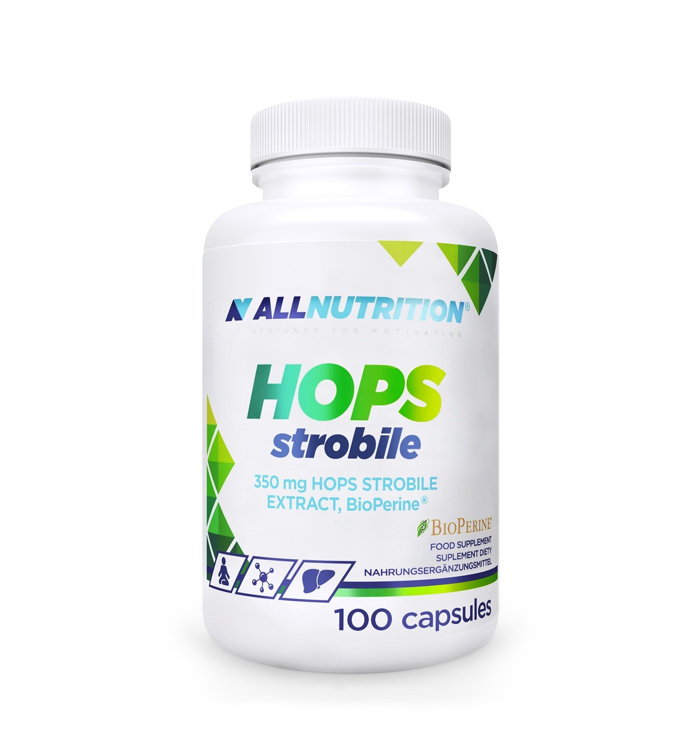 Allnutrition Hops Strobile, ekstrakt z szyszek chmielu, kapsułki