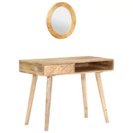 Toaletki - VidaXL Toaletka, 100 x 50 x 76 cm, lite drewno mango 289636 VidaXL - miniaturka - grafika 1