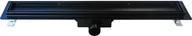 Odpływy liniowe - Odpływ liniowy DRAIN Designe 80 cm Black - miniaturka - grafika 1