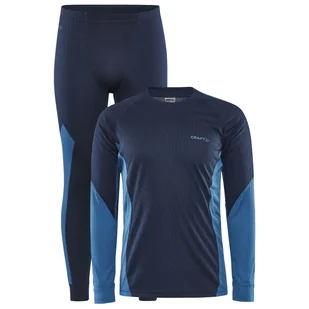 Zestaw dla mężczyzn Craft Set Core Dry Baselayer Rozmiar: XL / Kolor: niebieski/jasnoniebieski - Bielizna sportowa męska - miniaturka - grafika 1