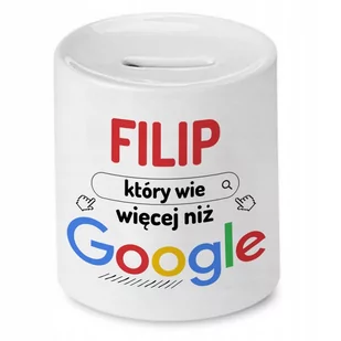 Skarbonka dla Filipa na Urodziny na Prezent z Nadrukiem ze Zdjęciem - Skarbonki - miniaturka - grafika 1