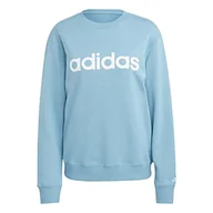 Bluzy damskie - adidas W Lin Ft Swt Bluza Damska - miniaturka - grafika 1