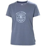Koszulki i topy damskie - Koszulka sportowa damska Helly Hansen W Skog Recycled Graphic Tee - miniaturka - grafika 1
