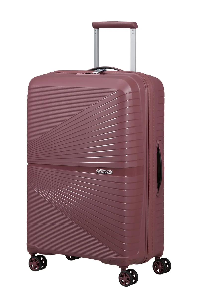 Średnia walizka American Tourister Airconic 67cm bordowa TSA