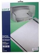 Etykiety do drukarek - Leitz PC drukowane samoprzylepne etykiety na grzbiet do standardowych pilników o średnicy 50 mm, wąskie i długie, 39 x 285 mm, papier, 16880085 - szare, 125 sztuk - miniaturka - grafika 1