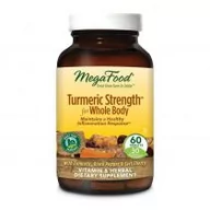 Suplementy naturalne - Mega Food Mega Food Turmeric Strength For Whole Body kurkuma suplement diety 60 tabletek - miniaturka - grafika 1