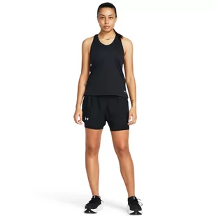 Damskie spodenki do biegania Under Armour UA Fly By 2in1 Short - czarne - UNDER ARMOUR - Koszulki sportowe damskie - miniaturka - grafika 1