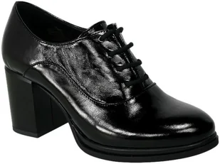 Półbuty Nessi 23527 Czarny 711Skóra - NESSI - Półbuty damskie - miniaturka - grafika 1