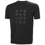 Koszulki sportowe męskie - Koszulka męska Helly Hansen Skog Graphic T-Shirt Rozmiar: XL / Kolor: czarny - miniaturka - grafika 1