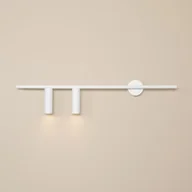 Lampy ścienne - Trevo Lewy kinkiet 2-punktowy biały 1104D - miniaturka - grafika 1