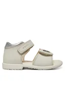 Buty dla dziewczynek - Geox Sandały B Verred B5521B 085NF C1Z1N S Biały - miniaturka - grafika 1