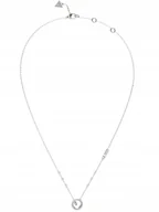 Naszyjniki - Guess Tiny Dancer srebrny naszyjnik z kryształkami JUBN04657JW - miniaturka - grafika 1