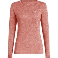 Koszulki i topy damskie - Longsleeve damski Puez Melange Dry'Ton Salewa - miniaturka - grafika 1