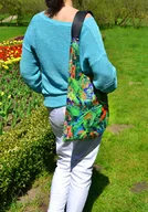 Torebki damskie - Worek w kwiaty - miniaturka - grafika 1