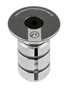 Accent Gwiazdka+kapsel ahead Accent AC-900 Carbon szary 1-1/8" - Części rowerowe - miniaturka - grafika 1
